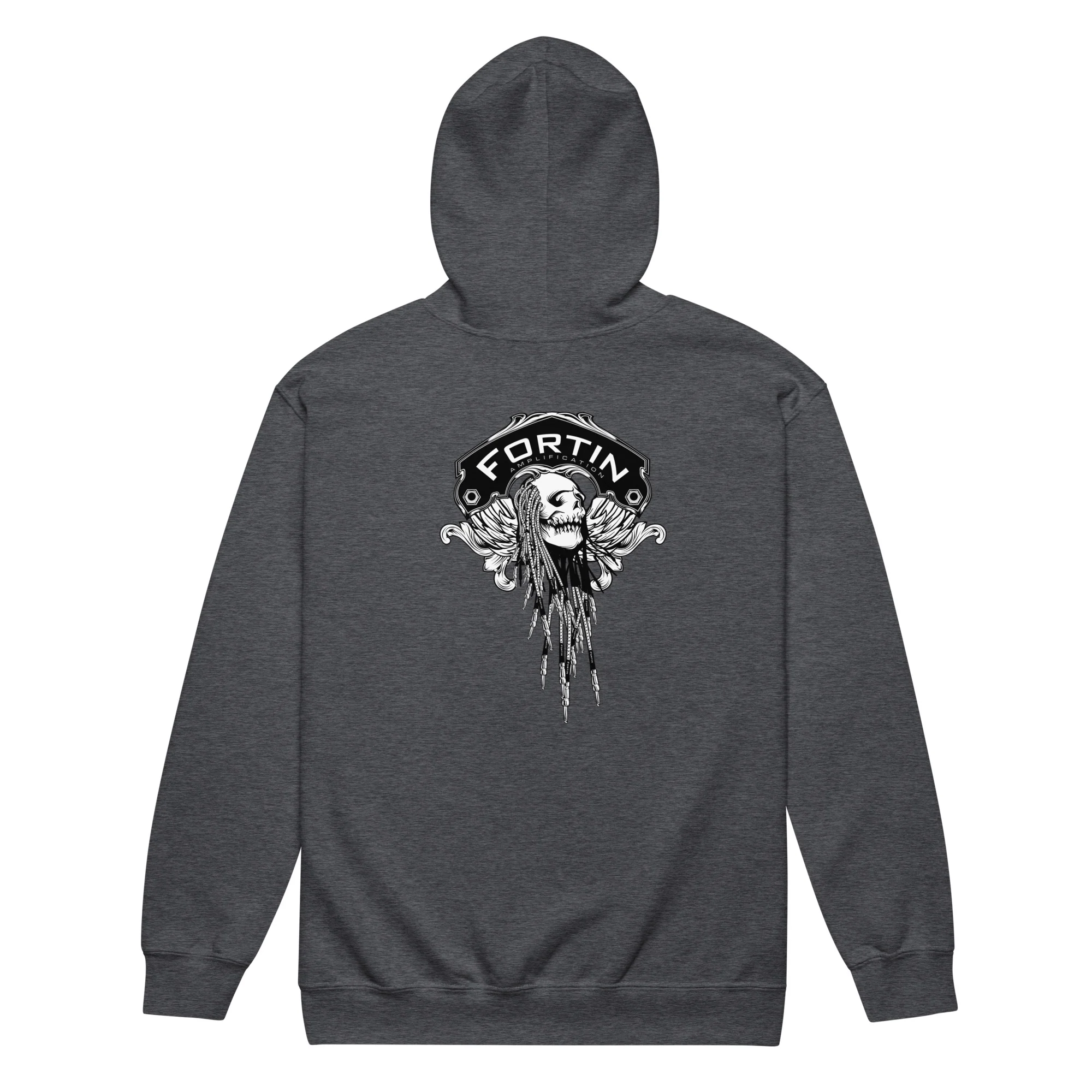 Fortin Amplification® - Skull unisex heavy blend zip hoodie - Image 3